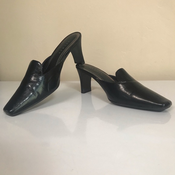 EUC Liz Claiborne Axcess Black MULE Pumps- 6M - Picture 1 of 8